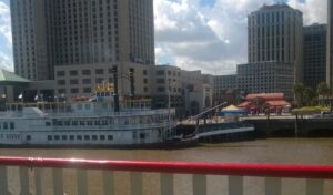 The "fake" steamboat, the Creole Queen.